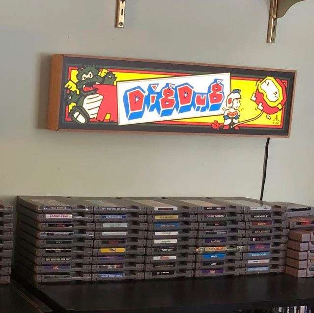 Popeye “POPEYE” Wooden Marquee Light Box Arcade Marquee Light