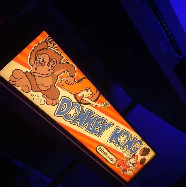 Popeye “POPEYE” Wooden Marquee Light Box Arcade Marquee Light