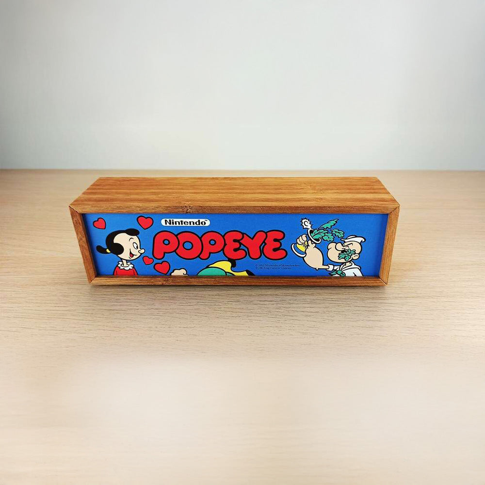 Popeye “POPEYE” Wooden Marquee Light Box Arcade Marquee Light