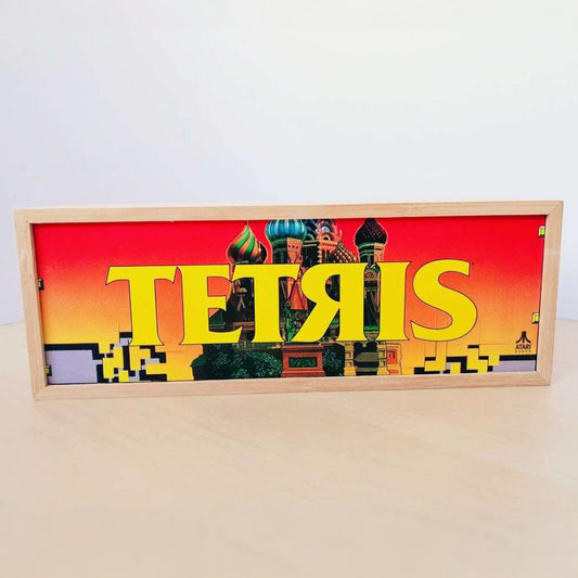 “TETRIS” Wooden Marquee Light Box Arcade Marquee Light