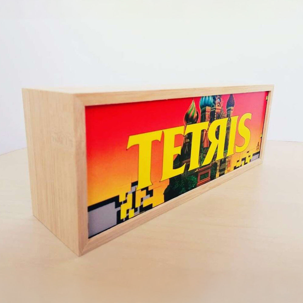 “TETRIS” Wooden Marquee Light Box Arcade Marquee Light