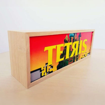 “TETRIS” Wooden Marquee Light Box Arcade Marquee Light